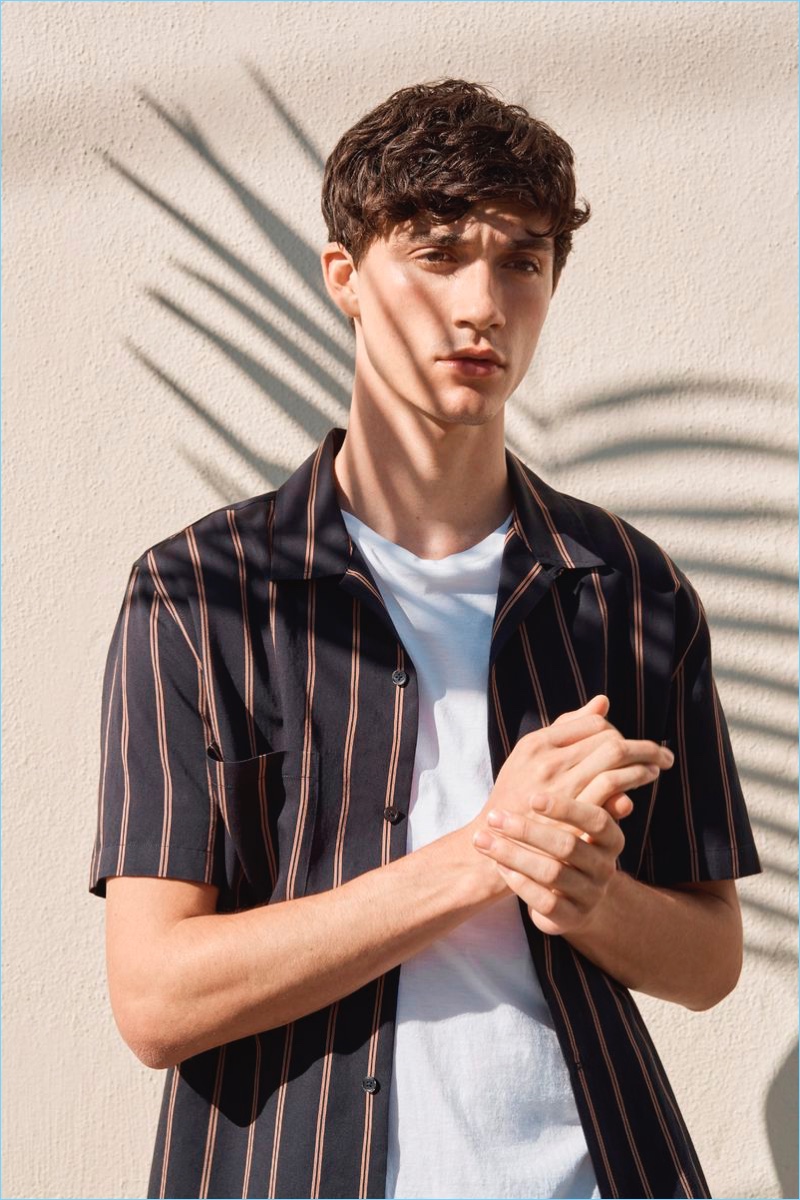 Model Jacob Bixenman fronts Vince's spring-summer 2018 campaign.