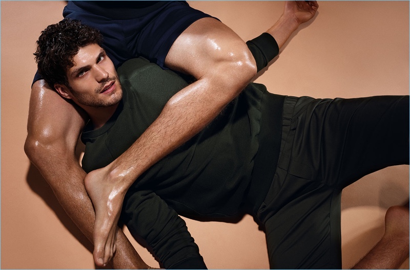 The center of attention, Elia Fongaro stars in Weber + Weber's spring-summer 2018 campaign.