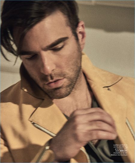 Zachary Quinto Covers Essential Homme, Talks 'The Boys in the Band'