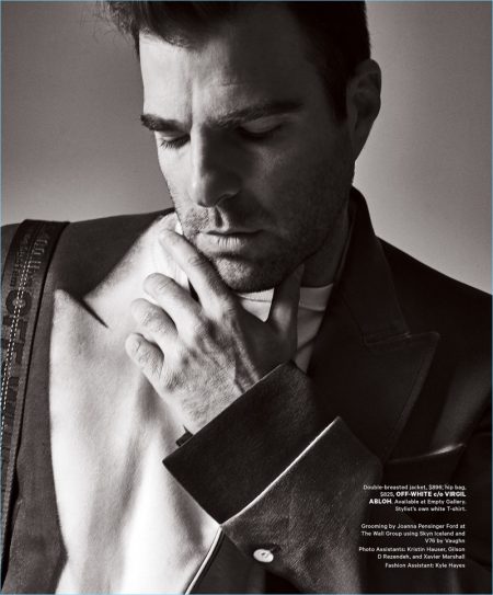 Zachary Quinto Covers Essential Homme, Talks 'The Boys in the Band'