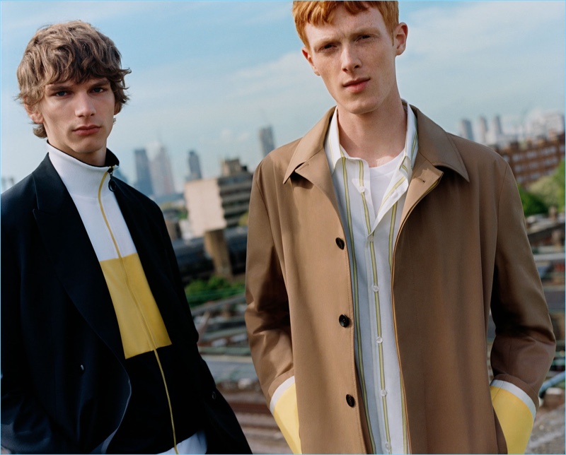 Models Erik van Gils and Linus Wordemann star in a stylish editorial for Zara Man.