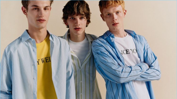 Zara Man enlists Kit Butler, Erik van Gils, and Linus Wordemann to star in an editorial that features its latest fashions.