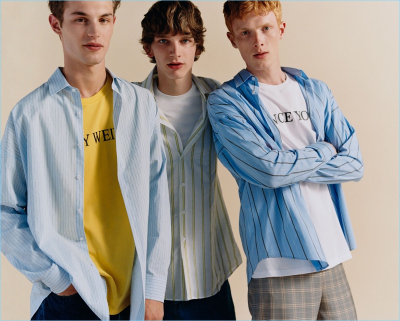 Zara Man enlists Kit Butler, Erik van Gils, and Linus Wordemann to star in an editorial that features its latest fashions.