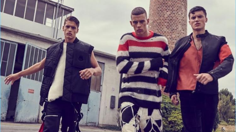 Adrian Chabada, Roman Gazo & Luka Lucic Don Urban Style for Book Moda MAN