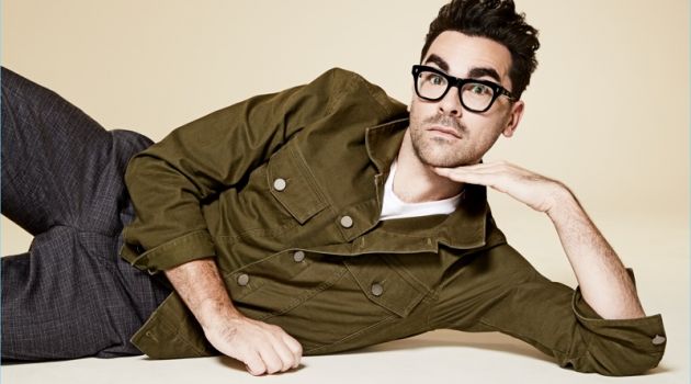 Nordstrom Enlists Dan Levy for Anniversary Sale Campaign Daniel Levy wears a 1901 trucker jacket and Ted Baker trousers.