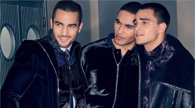 Mark Vanderloo, Pepe Barroso + More Front Emporio Armani's Lively Fall '18 Campaign Models Aleksandar Rusic, Leroy Mortiz Aiyanyo, and Pepe Barroso front Emporio Armani's fall-winter 2018 campaign.