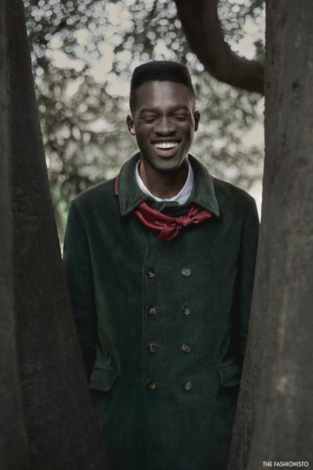 Felipe wears velvet jacket L'Impermeabile and shirt Shirt Studio.