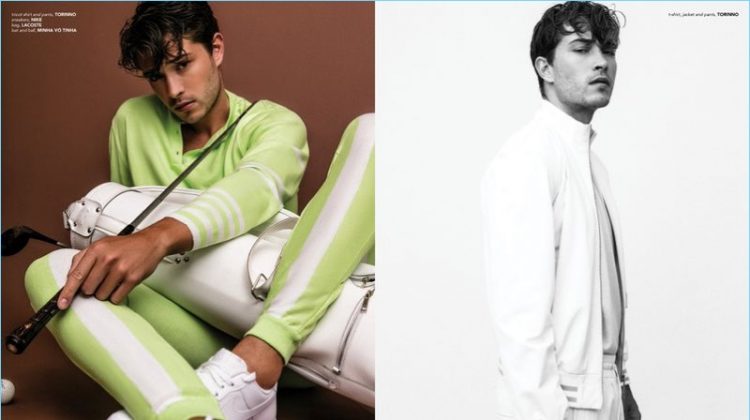 Francisco Lachowski Rocks Colorful Sporty Style for Victor Cover Shoot