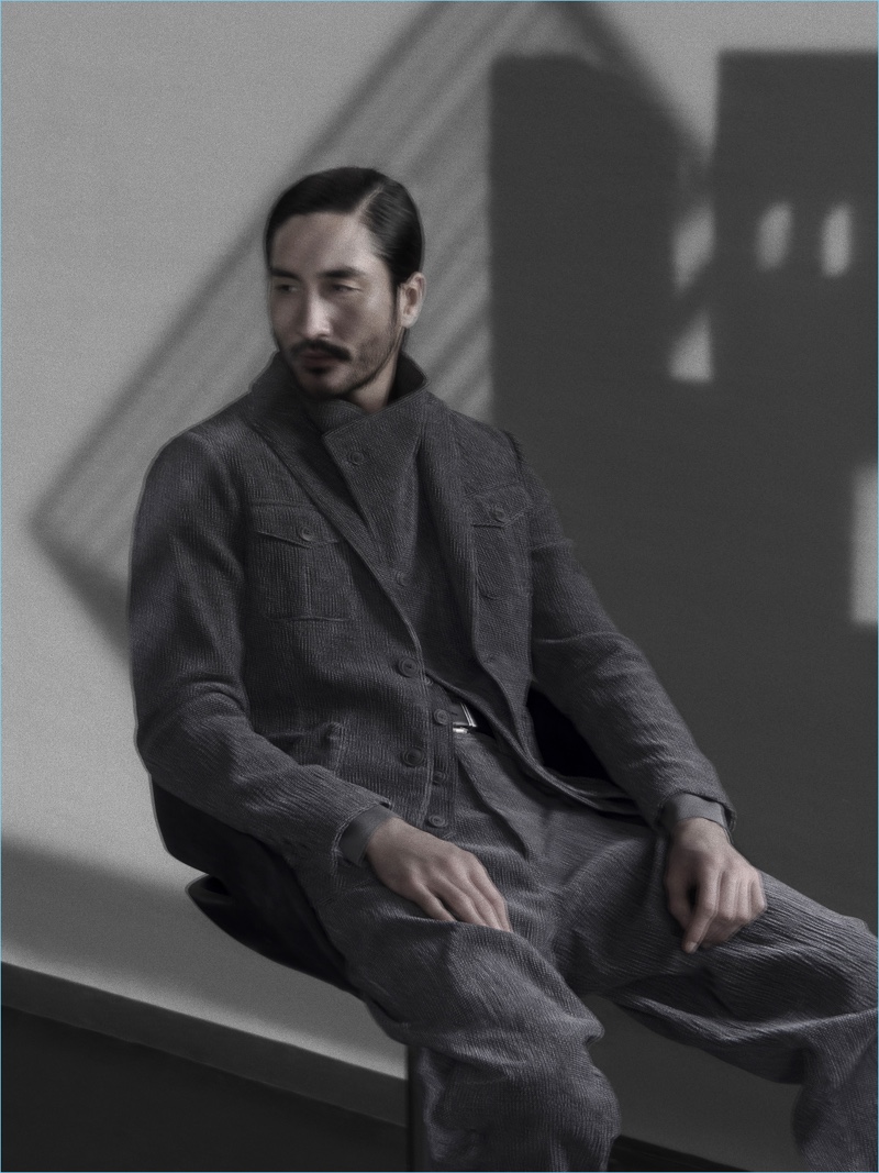 Tony Thornburg reunites with Giorgio Armani for its fall-winter 2018 campaign.