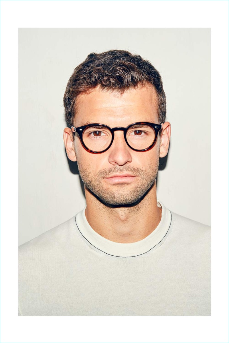Ready for his close-up, Grigor Dimitrov sports a Dunhill t-shirt and Ray-Ban glasses. » Grigor Dimitrov Stars in Mr Porter Feature, Talks Navigating Decisions Ready for his close-up, Grigor Dimitrov sports a Dunhill t-shirt and Ray-Ban glasses.