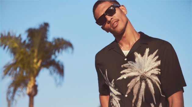 Under the Sun: Geron McKinley Dons Summer Style for H&M Geron McKinley reunites with H&M for a summer 2018 style edit.
