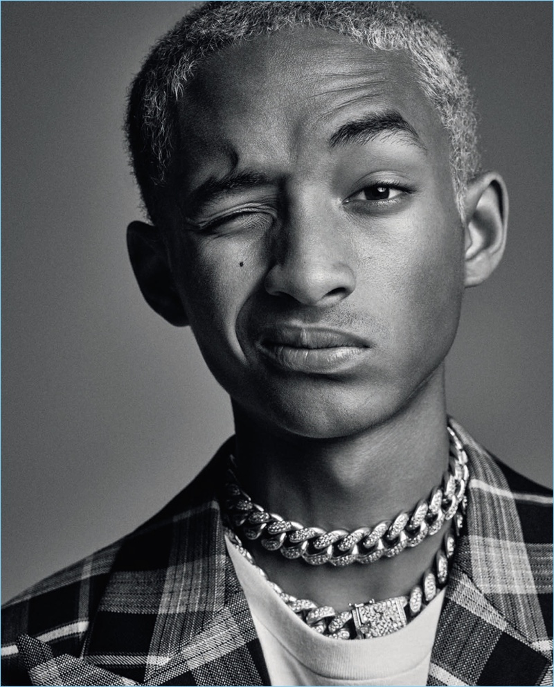 jaden smith rocks check prints for icon el país cover story