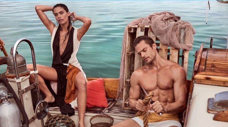 Jason Morgan joins Sara Sampaio for a story from Vogue México.