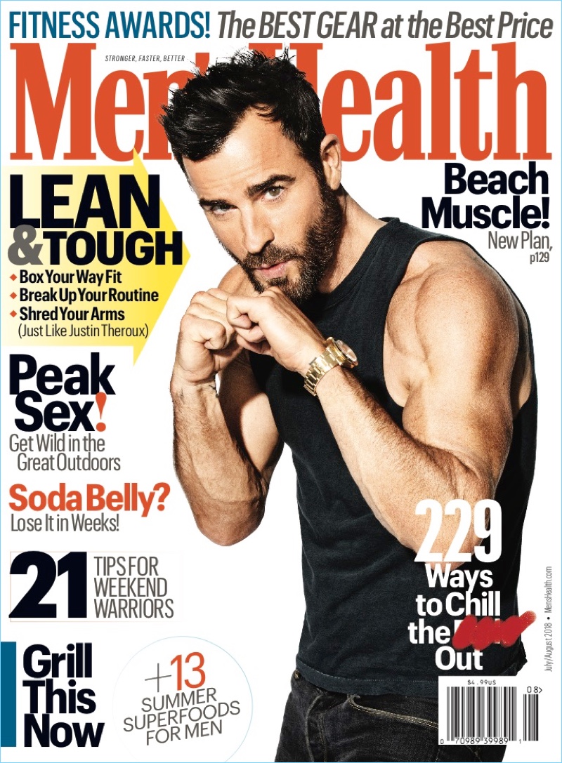 Justin Theroux covers the July/August 2018 issue of Men's Health. » Justin Theroux Covers Men's Health, Discusses 'The Spy Who Dumped Me' Justin Theroux covers the July/August 2018 issue of Men's Health.