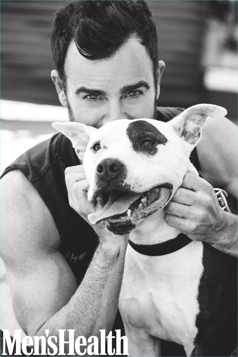 Men's Health links up with Justin Theroux for its July/August 2018 issue.