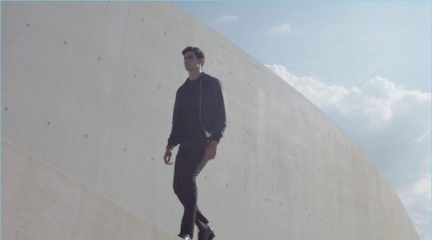 Louis Vuitton Debuts Men's Fragrances A still from Louis Vuitton's men's fragrance campaign film featuring model Rhys Pickering.