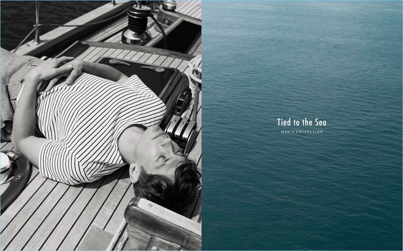 Mathias Lauridsen stars in a nautical-inspired outing for Massimo Dutti.