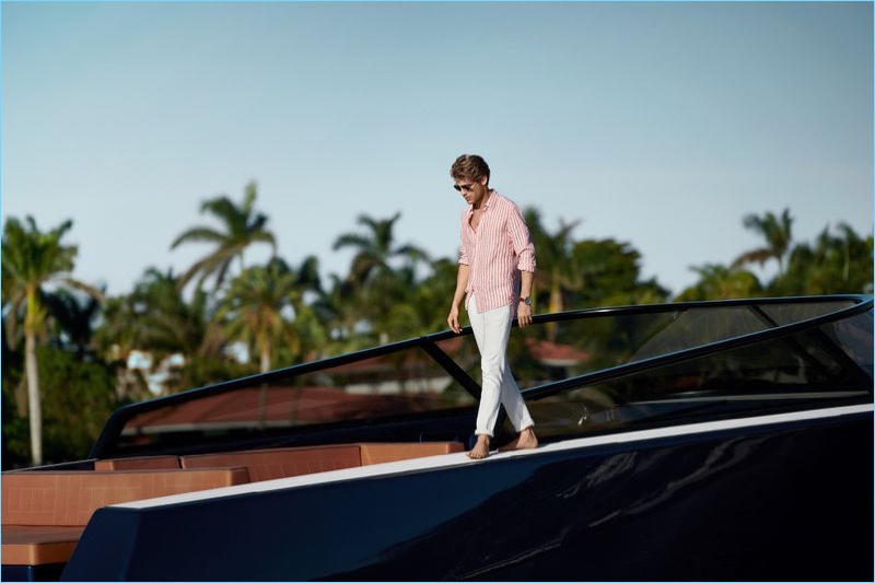 Blair Getz Mezibov photographs Baptiste Radufe for Michael Kors.