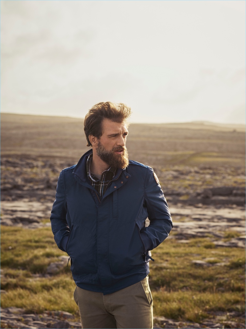 Going casual, Christian Gajdus wears Parajumpers' Tim jacket from its Leisure capsule collection. » Achieve a Rugged Sensibility with Parajumpers' Latest Outerwear Going casual, Christian Gajdus wears Parajumpers' Tim jacket from its Leisure capsule collection.