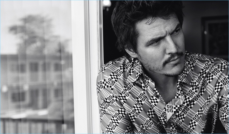 Donning a Fendi shirt, Pedro Pascal stars in a new photo shoot. » Pedro Pascal Covers Style Magazine Italia, Dons Fall Fashions Donning a Fendi shirt, Pedro Pascal stars in a new photo shoot.