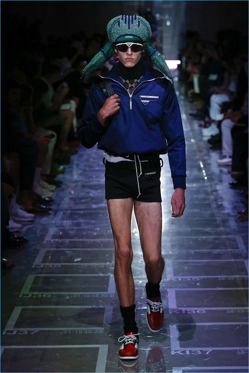 prada mens shorts 2019