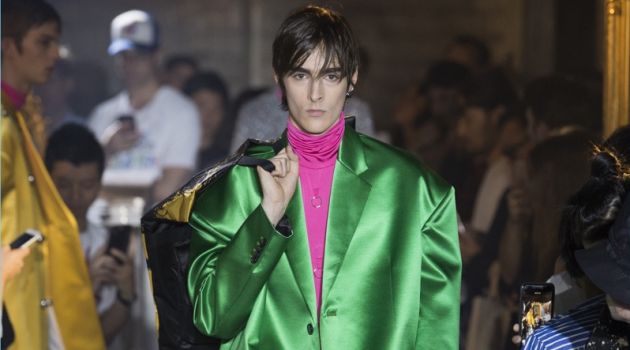 Raf Simons Makes a Case for Satin with Spring '19 Collection Raf Simons Makes a Case for Satin with Spring '19 Collection