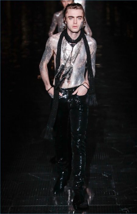 Watch the Spring 2019 Saint Laurent Menswear Show—It's Everything