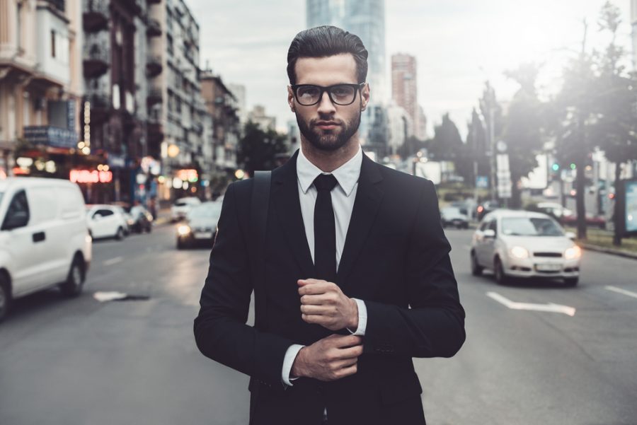 Stylish Man Suit Stylish Man Street Suit