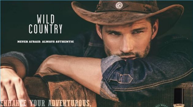 Tomas Skoloudik Channels Inner Cowboy for Avon Wild Country Channeling his inner cowboy, Tomas Skoloudik stars in a campaign for Avon's Wild Country fragrance.