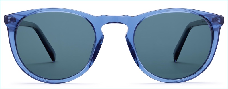 Warby Parker Haskell Sunglasses in Oxford Blue Crystal