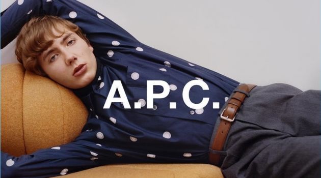Paul Hameline Charms in A.P.C. Fall '18 Campaign Paul Hameline fronts A.P.C.'s fall-winter 2018 campaign.