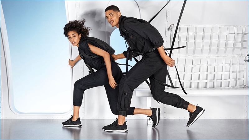 Damaris Goddrie and Geron McKinley front Aldo's fall-winter 2018 campaign.