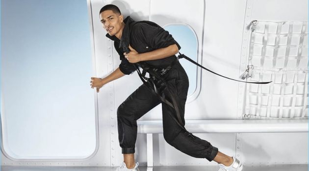 Geron McKinley Prepares for Skydiving in Aldo Fall '18 Campaign Geron McKinley stars in Aldo's fall-winter 2018 campaign.