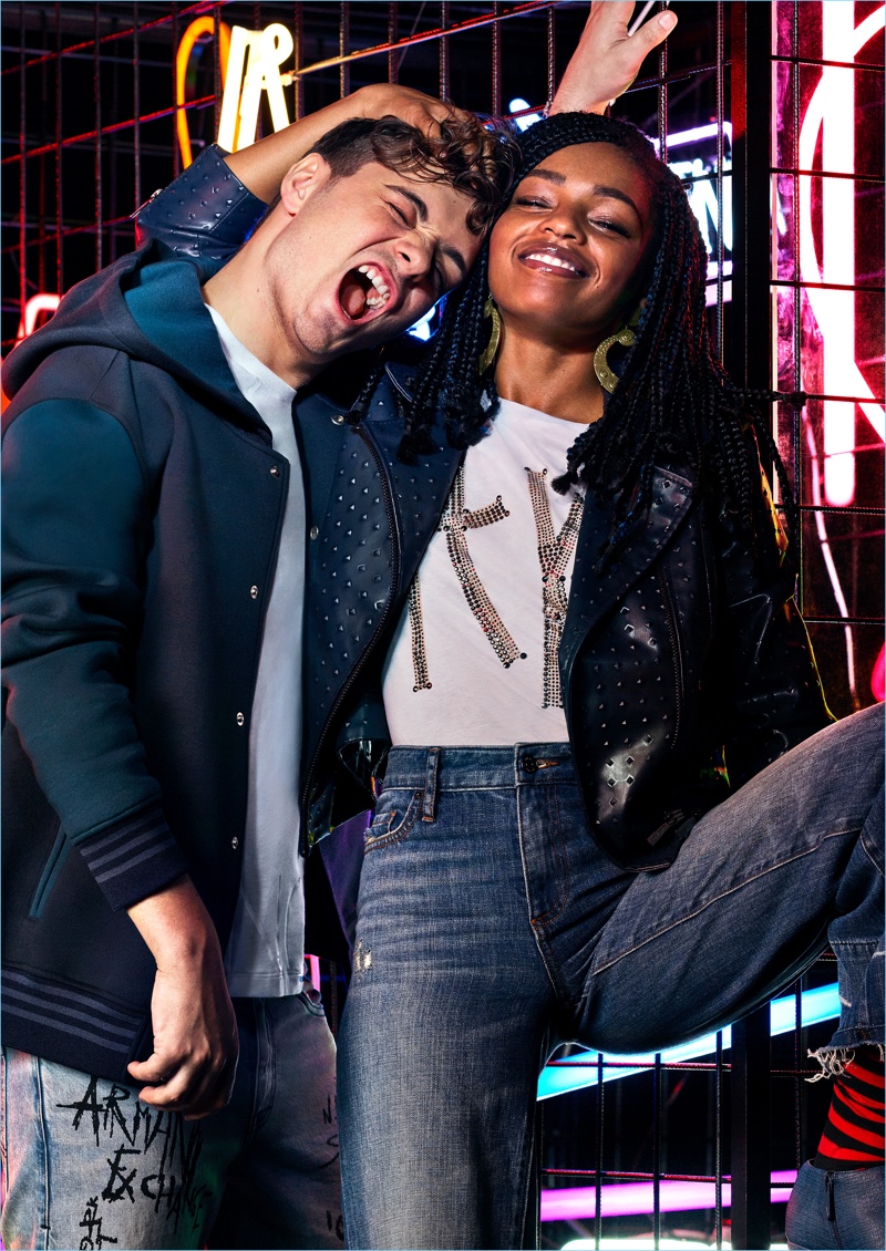 Armani Exchange enlists Martin Garrix and Selah Marley as the stars of its fall-winter 2018 campaign.