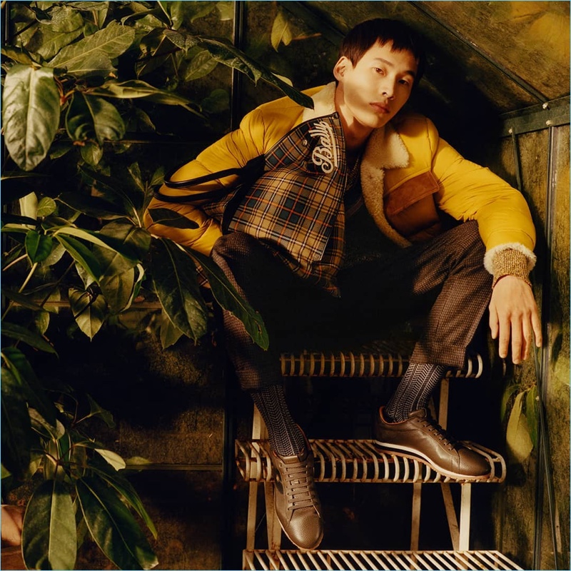 Wang Chen Ming stars in Bally's fall-winter 2018 campaign.