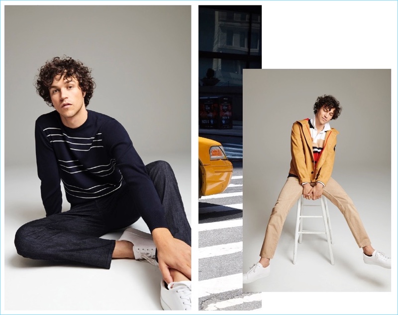 Model Miles McMillan reunites with DKNY for fall-winter 2018.