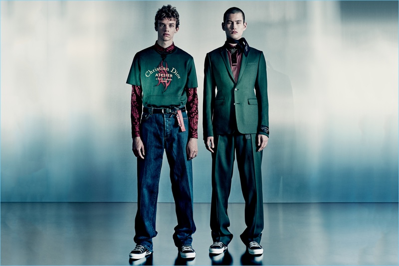 Nolan Cottereau and Kohei Takabatake star in Dior Men's fall-winter 2018 campaign.