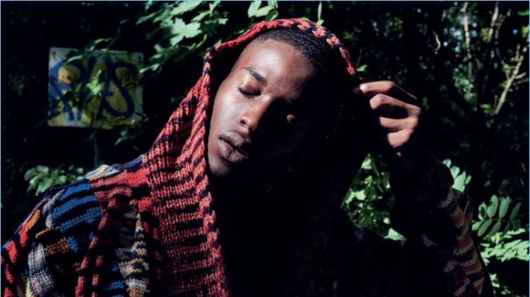 Efosa Uwubamwen Ventures Outdoors in Missoni Knits for GQ Portugal