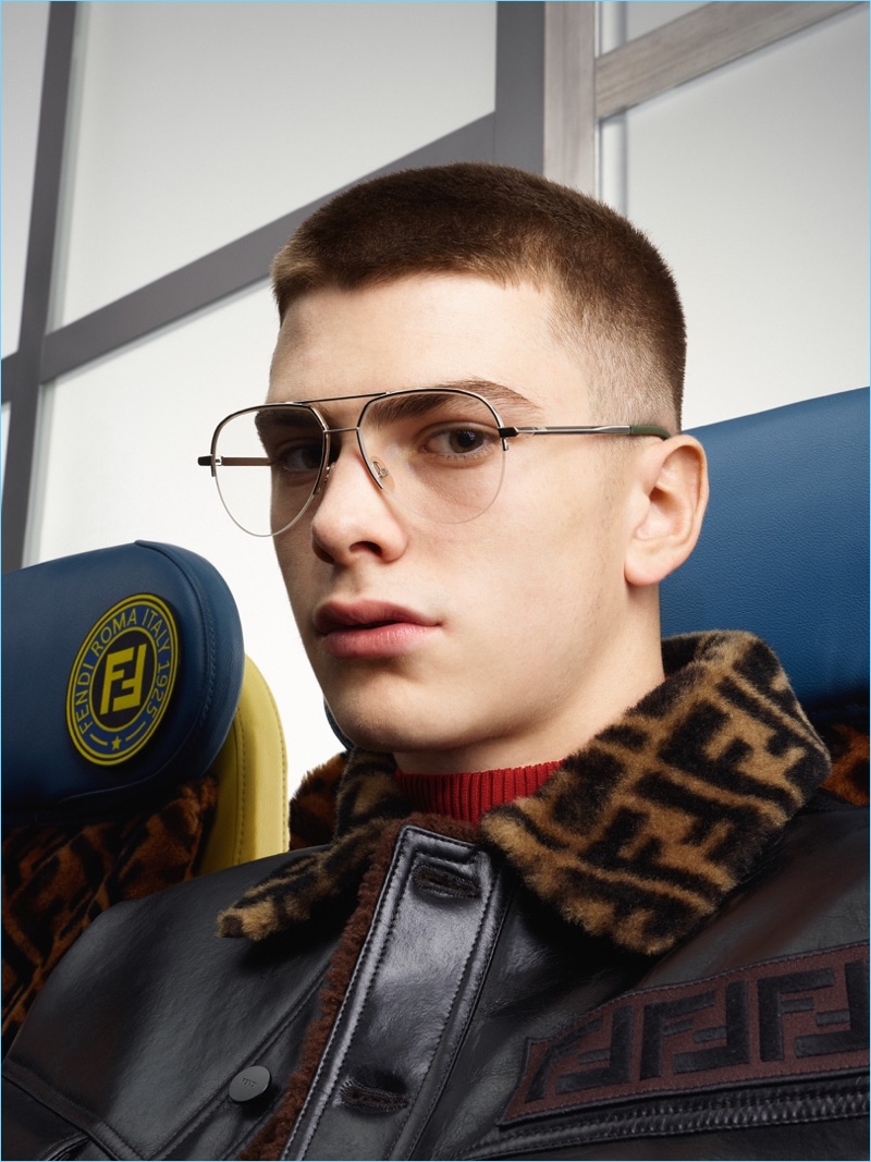 Ben Sherrell fronts Fendi's fall-winter 2018 campaign.