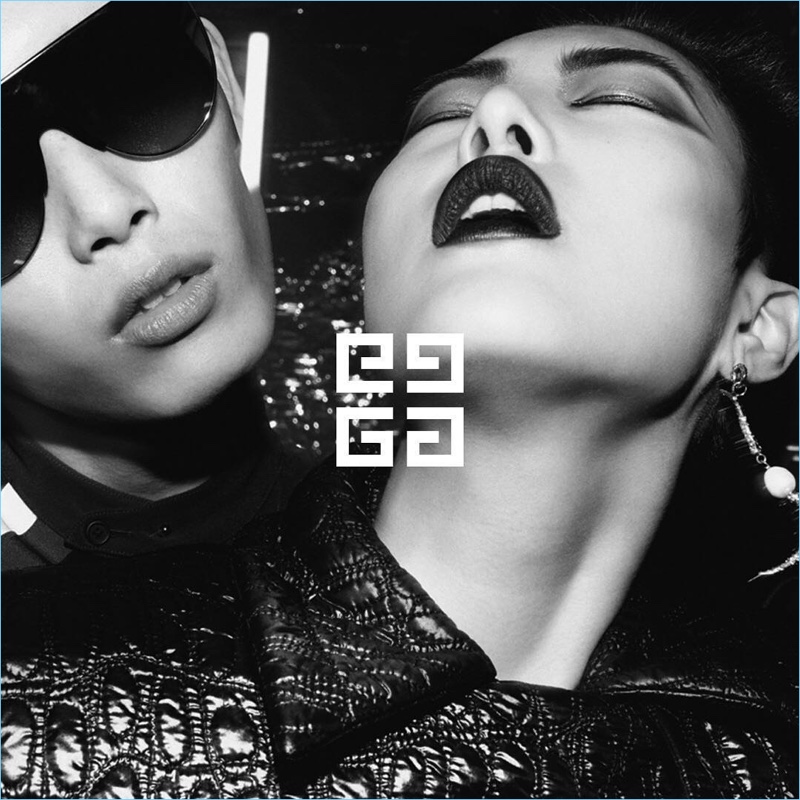 Xu Meen and Sohyun Jung appear in a preview image from Givenchy's fall-winter 2018 campaign. » Night Noir: Givenchy Parties for Fall '18 Campaign Xu Meen and Sohyun Jung appear in a preview image from Givenchy's fall-winter 2018 campaign.