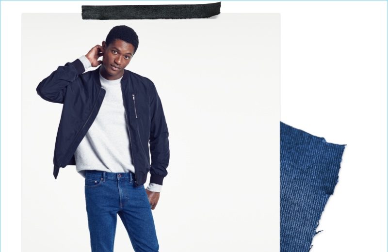 Hamid Onifade Rocks Jeans for H&M Denim Style Guide Hamid Onifade Rocks Jeans for H&M Denim Style Guide