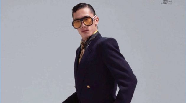 Cool Shades: Hang Yu Rocks Sunglasses for GQ China