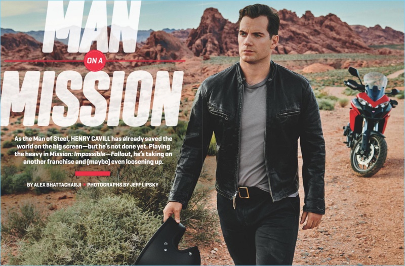 Jeff Lipsky photographs Henry Cavill for Men's Journal.