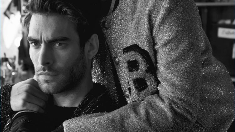 Jon Kortajarena Joins Olivier Rousteing in Balmain for Vogue Spain