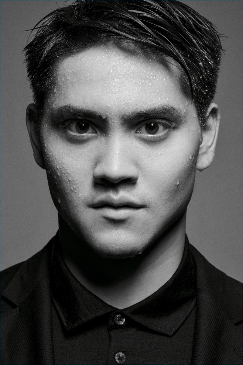 Ready for his close-up, Joseph Schooling fronts BOSS' Washable Suit campaign.