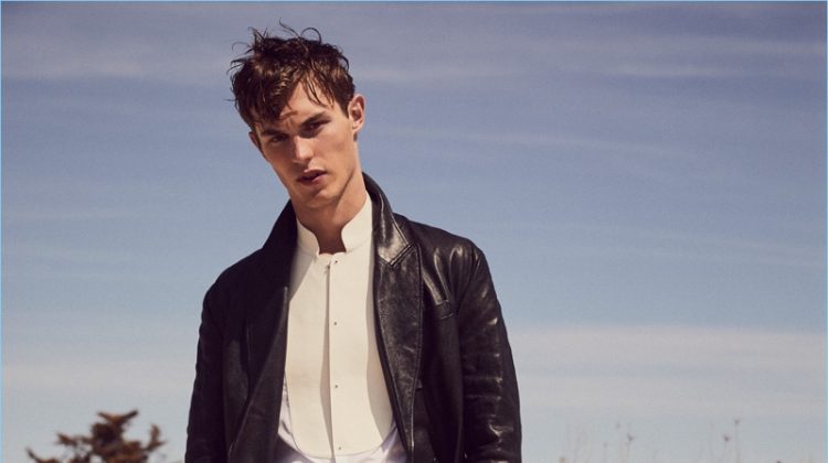 Kit Butler Dons Leather & Neutrals for Glass Men