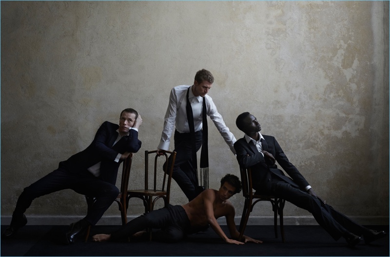 Abiti Da Sera: Rogier Bosschaart, Benno Bulang + More for L'Uomo Vogue