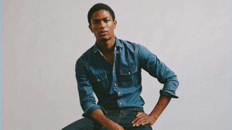 Dare to Denim: Hamid Onifade Models Mango Essentials