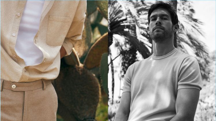 Tropical Element: Josh Upshaw Dons Summer Style for Massimo Dutti
