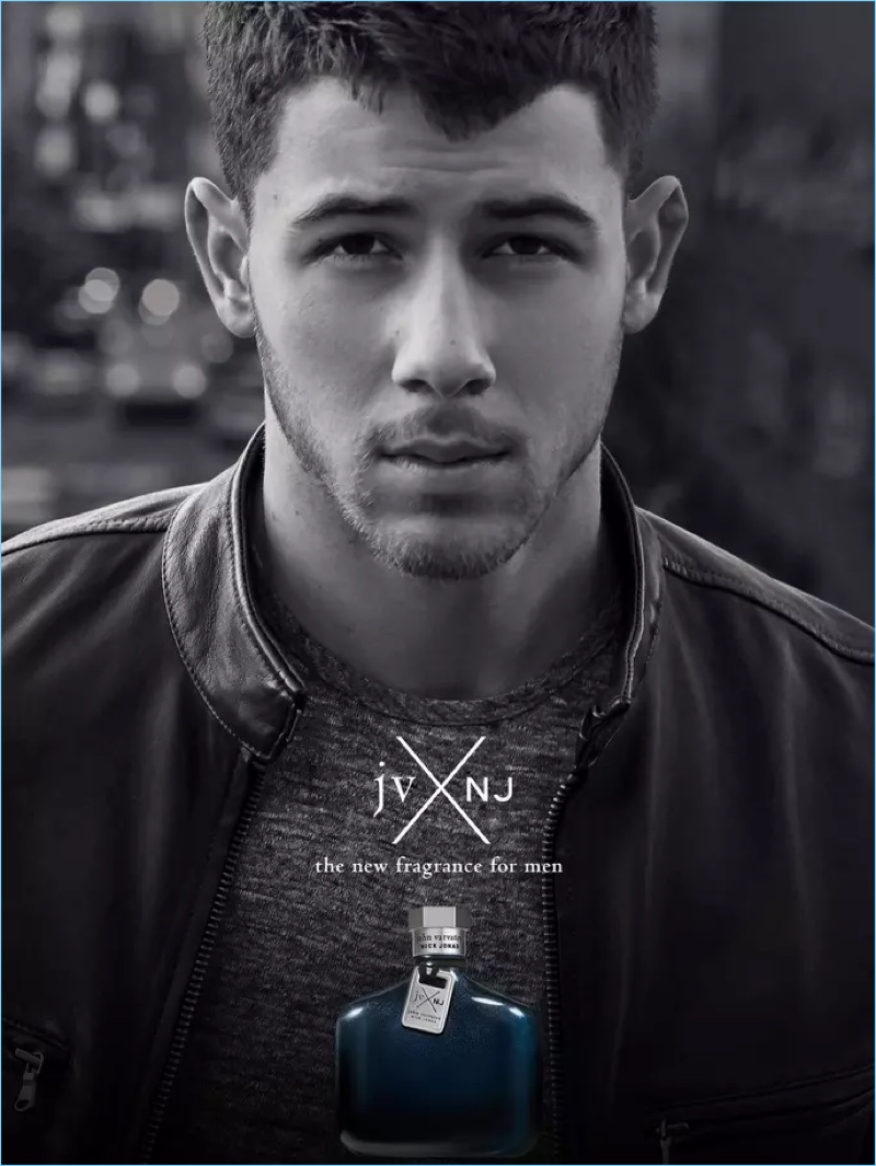 Nick Jonas fronts a campaign for his new John Varvatos fragrance.